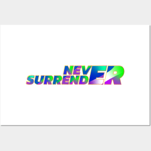 Never surrender | Creative Design Posters and Art